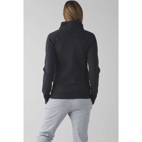 Lululemon Cozy Cuddle Up Jacket Heathered Black / Black - Picture 3 of 14